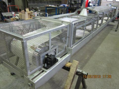 Ruostumaton elintarvike kuljetin